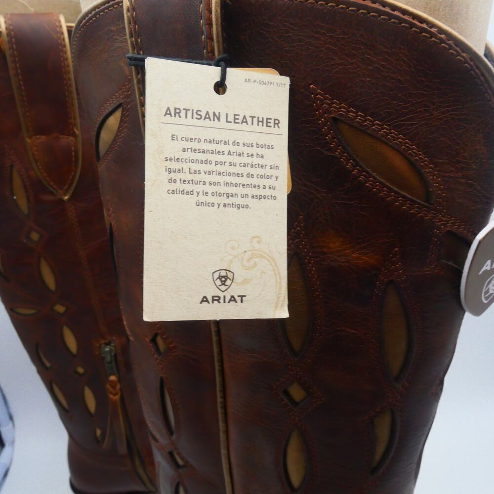 NEW Ariat Women’s 5.5 Saylor Stretchfit Boots Tall Chic Brown Leather - Picture 10 of 15